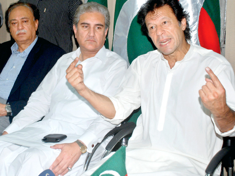 pti chairman imran khan says the will support the government on drones photo nni file