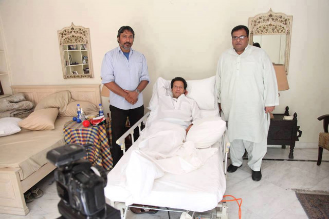 imran khan has been advised complete bed rest by his doctors photo pti official facebook page imran khan has been advised complete bed rest by his doctors photo pti official facebook page