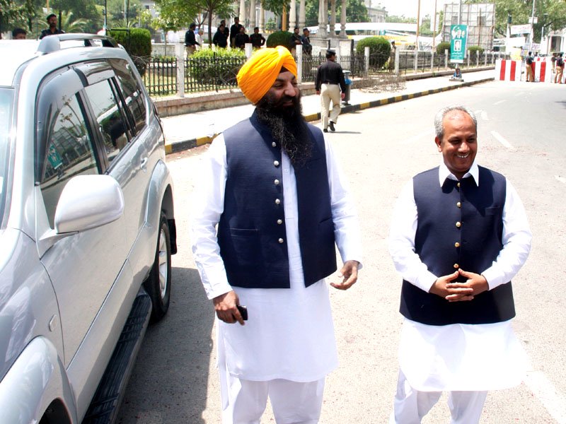 sardar ramesh singh arora the first sikh member of the provincial assembly since 1947 photo abid nawaz express