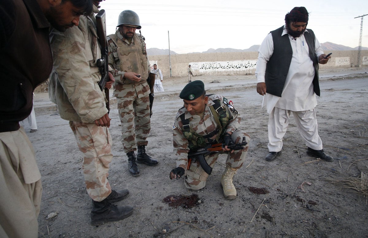 file photo of paramilitary soldiers surveying a bomb attack site in quetta december 10 2012 photo reuters file