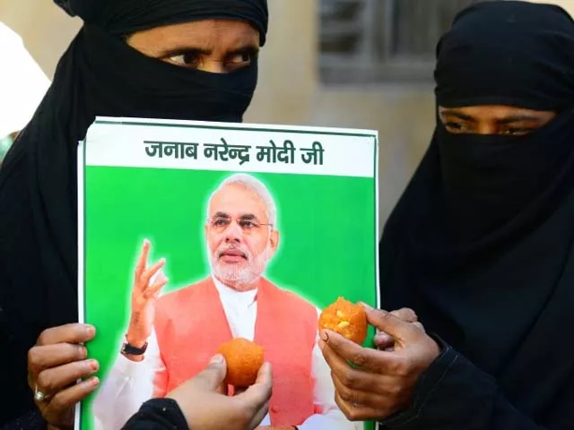muslim women in varanasi after the bjp swept the lok sabha elections in 2014 photo afp muslim women in varanasi after the bjp swept the lok sabha elections in 2014 photo afp