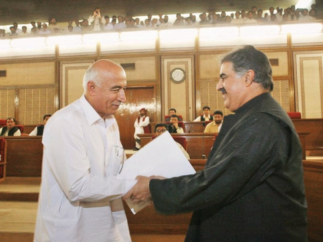 pml n s provincial chief nawab sanaullah zehri congratulates dr abdul malik baloch following his election as leader of the house in balochistan assembly photo app pml n s provincial chief nawab sanaullah zehri congratulates dr abdul malik baloch following his election as leader of the house in balochistan assembly photo app