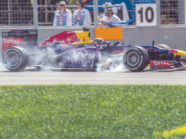 vettel finished a luxurious 16 2 seconds clear of alonso who fought from sixth on the grid to finish on the podium photo afp