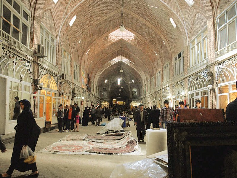 rehabilitation of tabriz bazaar in iran