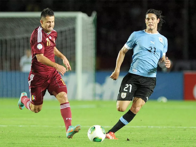 edinson cavani scored a crucial goal as uruguay registered an important win to boost their chances of qualifying for the 2014 world cup photo afp edinson cavani scored a crucial goal as uruguay registered an important win to boost their chances of qualifying for the 2014 world cup photo afp