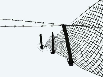 beware of barbed wires caged in their own backyards