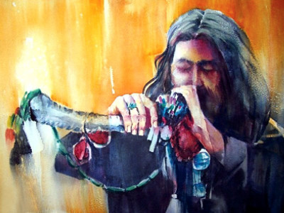 brushstrokes of watercolours bring karachi its saints to life