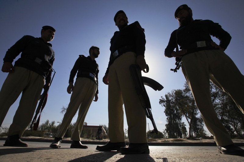 unidentified armed men riding a motorcycle attacked the police check post photo reuters