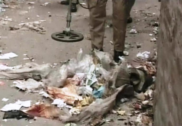 an earlier photo showing a site of cracker attack photo file
