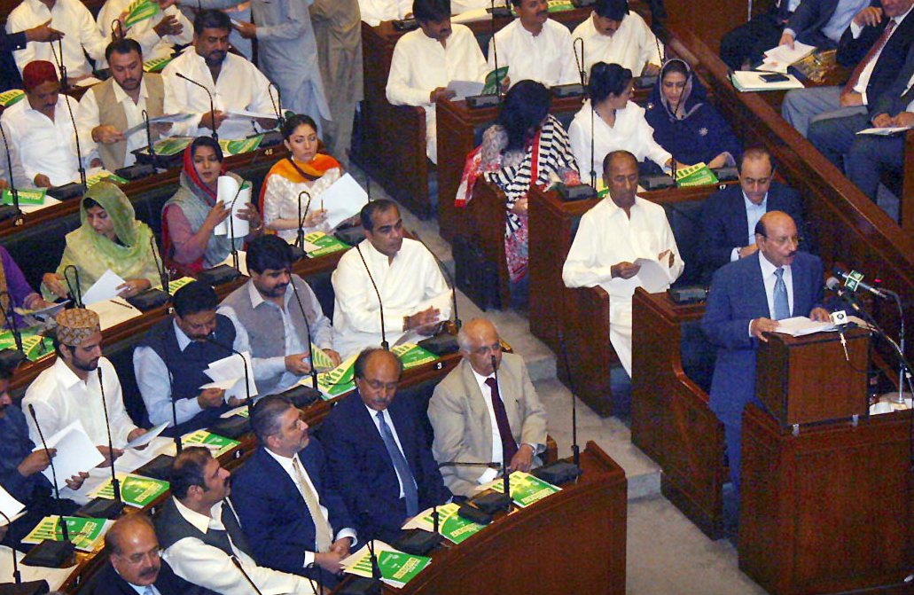 sindh chief minister syed qaim ali shah presented a populist provincial budget for fiscal year 2014 with a total outlay of rs617 billion photo onine