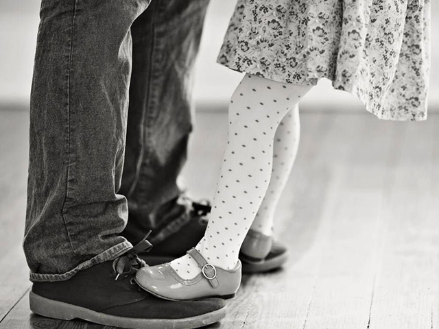 a father a daughter and the tug of being in three places at once