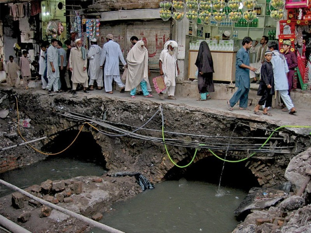 in the old days the shahi khata had stairs by which people could access the drainage system above photo riaz ahmed express in the old days the shahi khata had stairs by which people could access the drainage system above photo riaz ahmed express