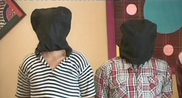 a screengrab shows the arrested suspects screengrab express news a screengrab shows the arrested suspects screengrab express news