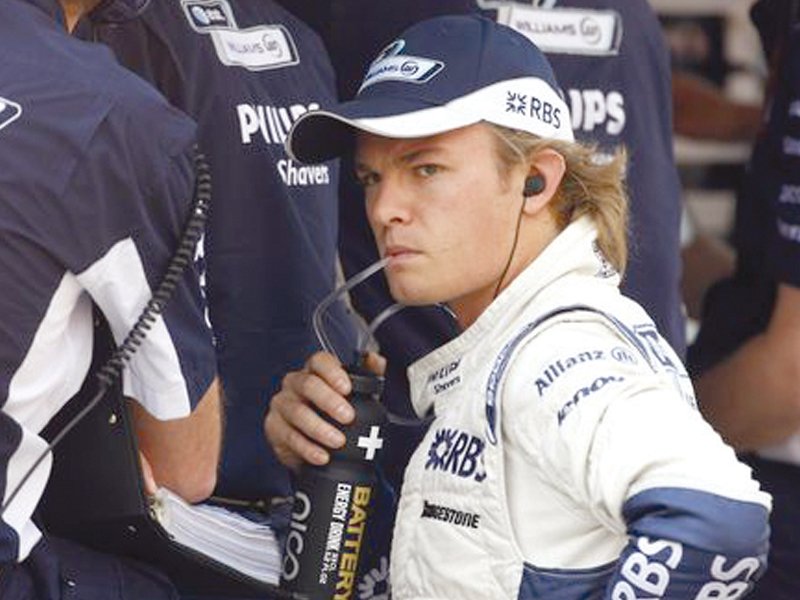 mercedes driver nico rosberg took part in the tests using the latest team car photo afp