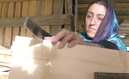 female artisans working on different wooden works in hunza photo express