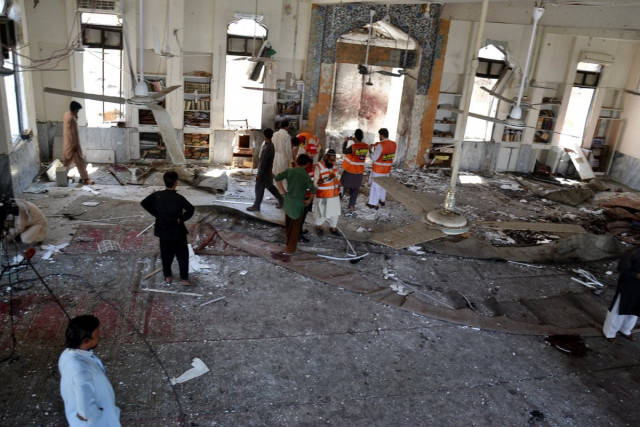 a suicide bomber entered the main prayer hall of madrassah hussainia just as his two accomplices opened fire on the security guards police said photo sameer raziq express a suicide bomber entered the main prayer hall of madrassah hussainia just as his two accomplices opened fire on the security guards police said photo sameer raziq express