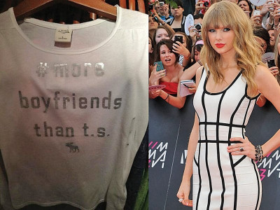 did you know abercrombie fitch t shirts refer to taylor swift s love life