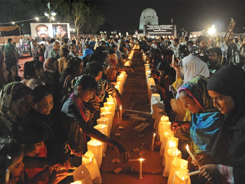 people from all walks of life gather at the quaid s mausoleum to show their solidarity against terrorism photo mohammad noman express