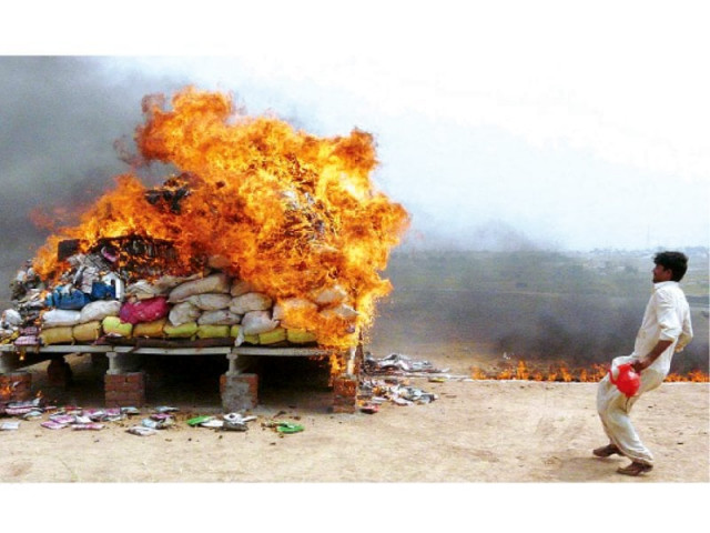 police officials burn seized drugs at tarnol on wednesday photo app police officials burn seized drugs at tarnol on wednesday photo app