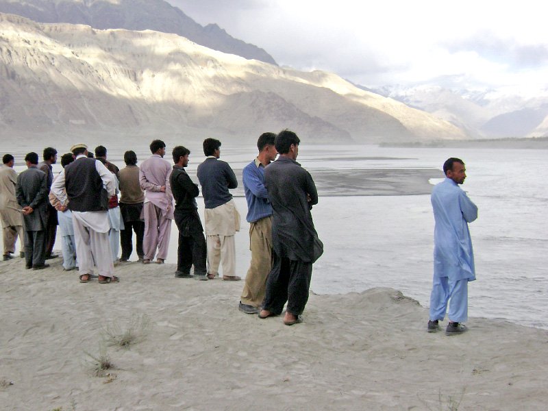 villagers looking on helplessly as erosion continues photo shabbir mir express