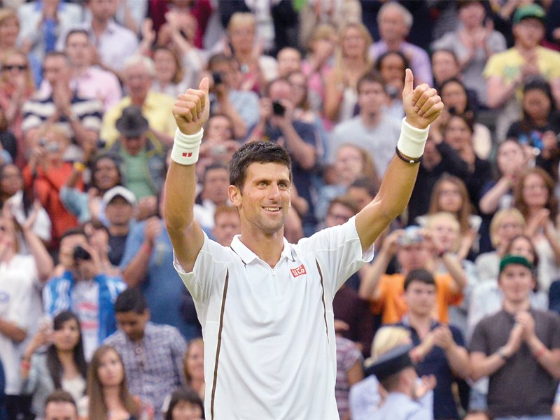 djokovic arrived at the all england club last week desperate to erase the bitter memories of his french open semi final defeat against nadal earlier this month photo afp