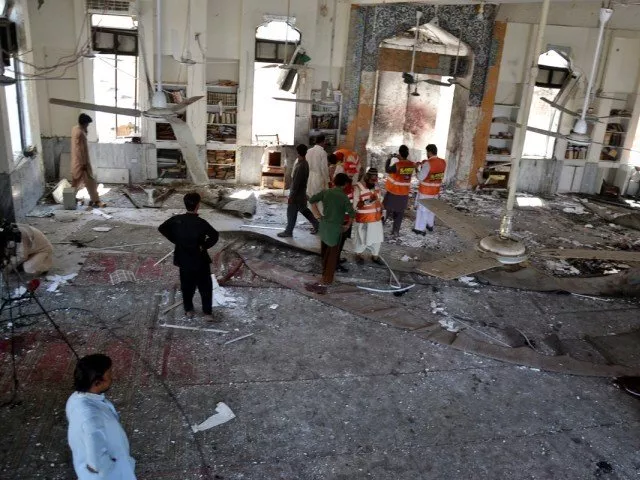 protesters shouted slogans against the perpetrators of the deadly blast at madrassa hussaini in peshawar photo express file protesters shouted slogans against the perpetrators of the deadly blast at madrassa hussaini in peshawar photo express file