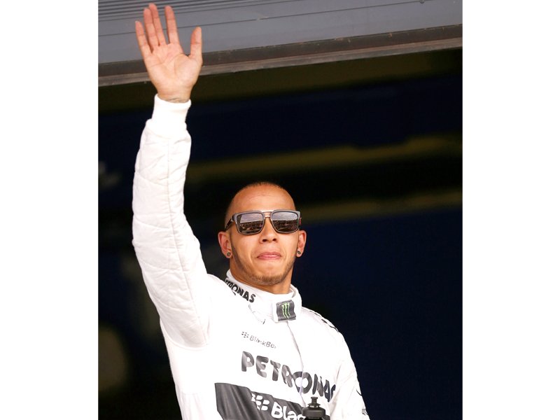 hamilton topped yesterday s final round of qualifying ahead of teammate nico rosberg with the red bulls of world championship leader sebastian vettel and mark webber next best photo reuters