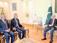 prime minister shehbaz sharif hosts singaporean foreign minister dr vivian balakrishnan in islamabad on friday photo ppi