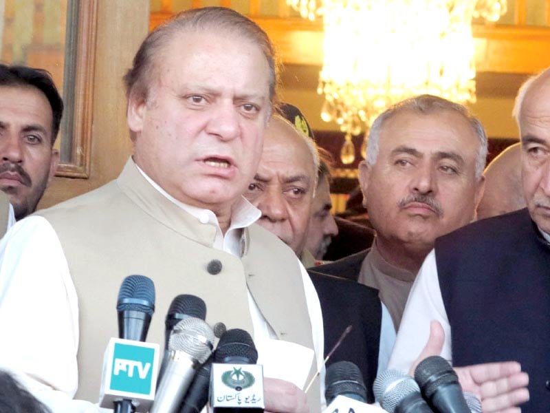 pm nawaz sharif had announced a series of meetings during his recent visit to quetta photo nni file