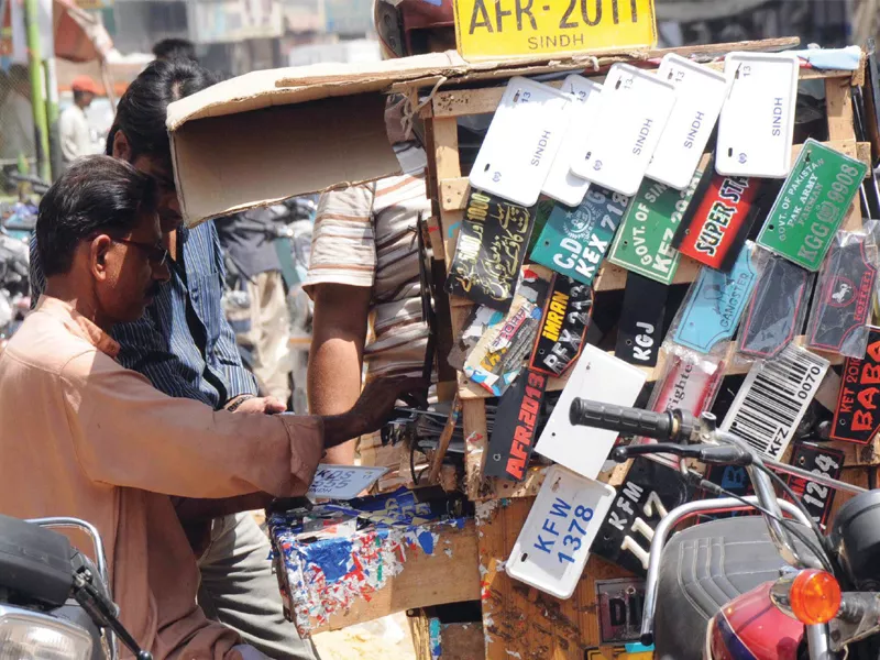 the excise department officials hope the licence plates will start coming in the 10 days photo rashid ajmeri express the excise department officials hope the licence plates will start coming in the 10 days photo rashid ajmeri express