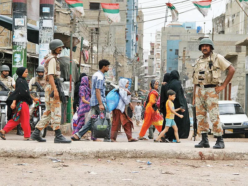 thousands of lyari residents have moved to safer neighbourhoods in the past week as the law and order situation worsened on thursday photo online