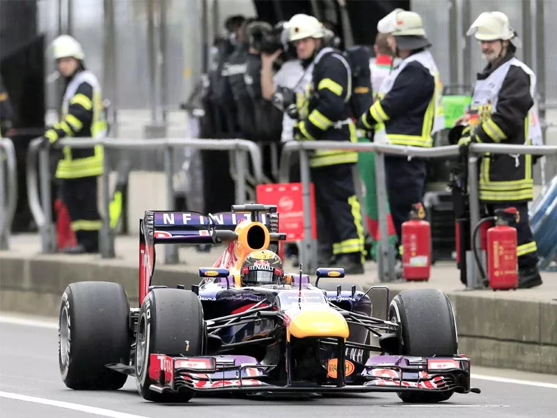 the german pair of vettel and rosberg made the most of home support to emerge as likely leading contenders for pole position today photo afp the german pair of vettel and rosberg made the most of home support to emerge as likely leading contenders for pole position today photo afp