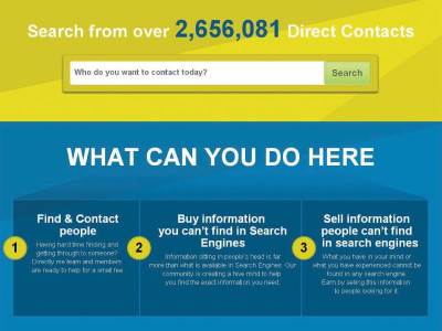 new service lets you contact anyone in the world for a fee