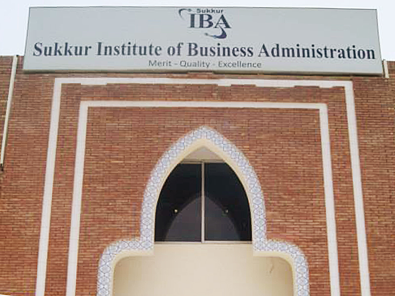 quot with its programmes facilities and management the institute has been able to outrank others quot sukkur iba director nisar ahmed siddiqui photo publicity