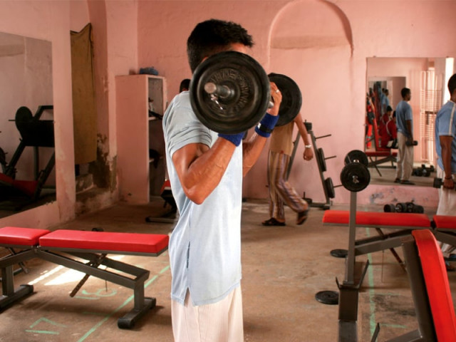 the inmates at karachi central jail paint play music learn computer skills and go to the newly established gym regularly to maintain as normal a lifestyle as possible photo express the inmates at karachi central jail paint play music learn computer skills and go to the newly established gym regularly to maintain as normal a lifestyle as possible photo express