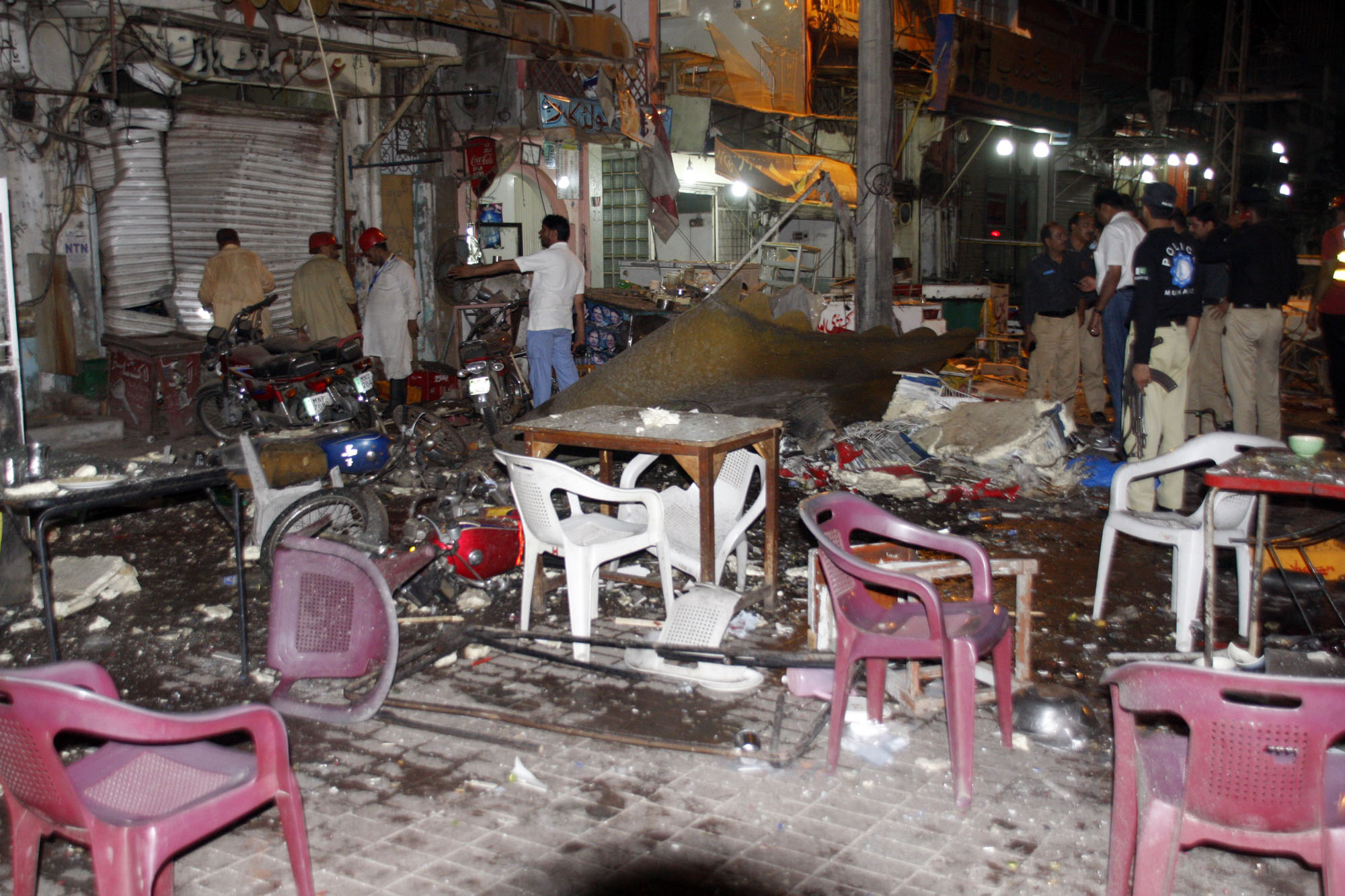 the blast site is a popular food street that sees a lot of people come for a night out photo abid nawaz express