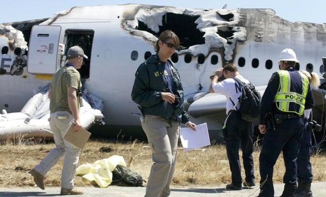 us national transportation safety board ntsb investigators stand at the scene of the asiana airlines flight 214 crash site at san francisco international airport in san francisco california in this handout photo released on july 7 2013 photo reuters us national transportation safety board ntsb investigators stand at the scene of the asiana airlines flight 214 crash site at san francisco international airport in san francisco california in this handout photo released on july 7 2013 photo reuters