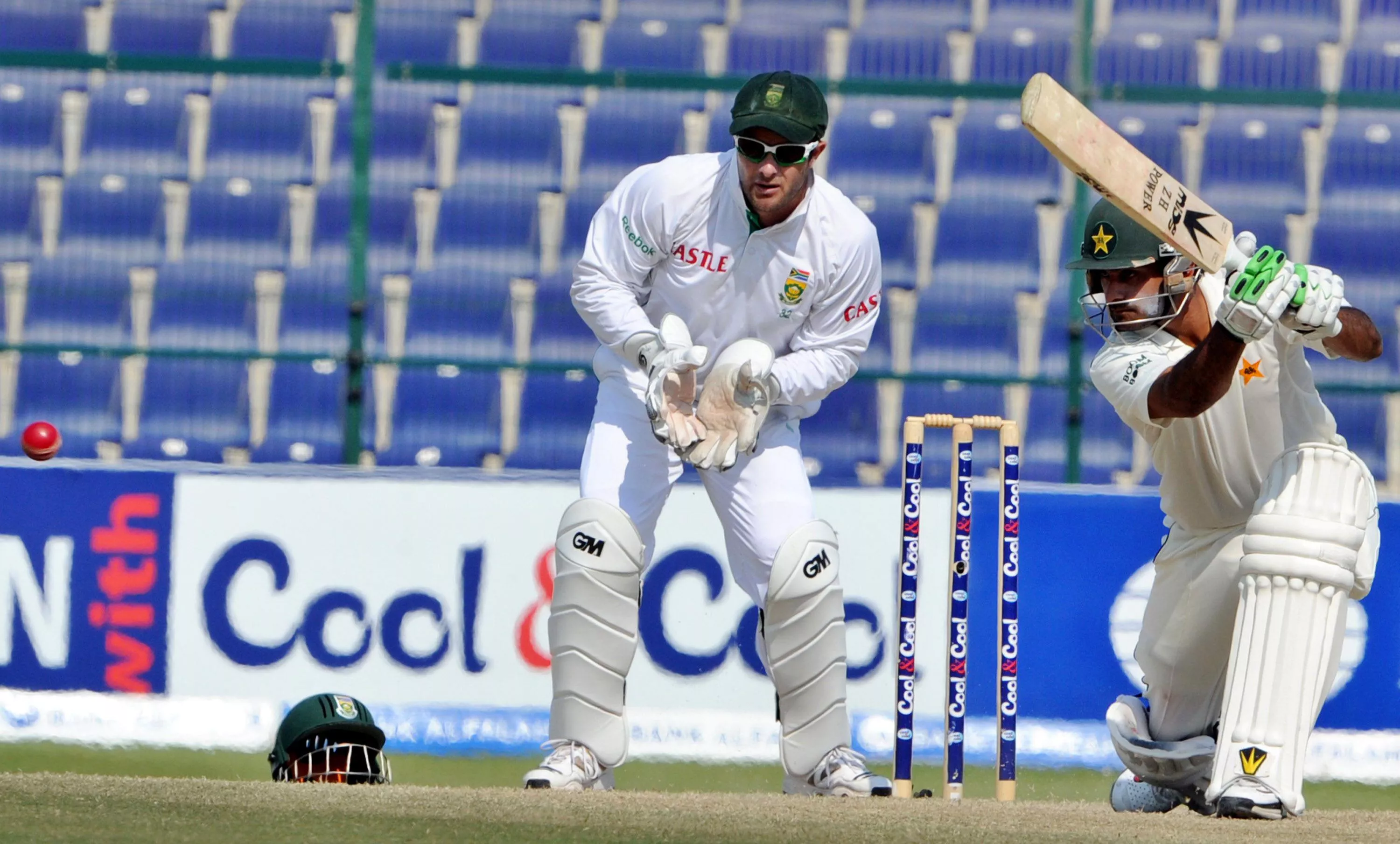 a file photo of pakistani batsman mohammad hafeez and south african wicketkeeper mark boucher at the abu dhabi cricket stadium photo afp file a file photo of pakistani batsman mohammad hafeez and south african wicketkeeper mark boucher at the abu dhabi cricket stadium photo afp file