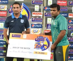 match referee saadat ali controversially awarded the man of the match award to fahad instead of ghani as the pia management and players reacted strongly to the decision photo cricinfo match referee saadat ali controversially awarded the man of the match award to fahad instead of ghani as the pia management and players reacted strongly to the decision photo cricinfo