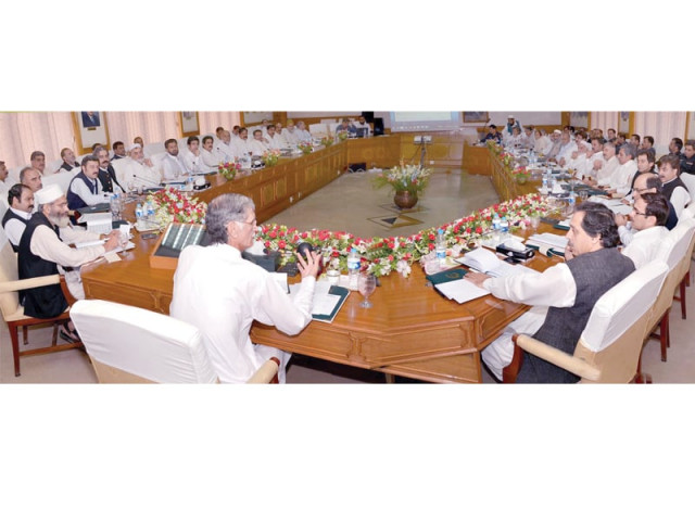 k p chief minister pervez khattak chairing the cabinet meeting in peshawar photo inp k p chief minister pervez khattak chairing the cabinet meeting in peshawar photo inp