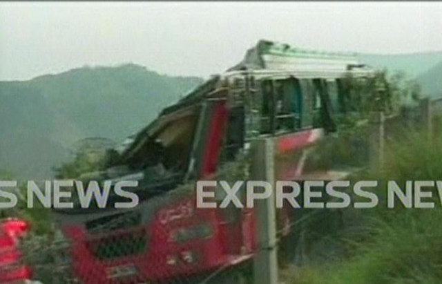 a screengrab of the bus after the accident screengrab express news a screengrab of the bus after the accident screengrab express news