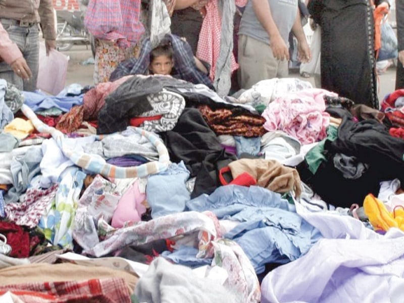 second hand clothes are used by the poorest class of the country particularly in winters the move has again raised questions over the government s policy that has so far hurt the lower and middle classes and given relief to the rich photo file