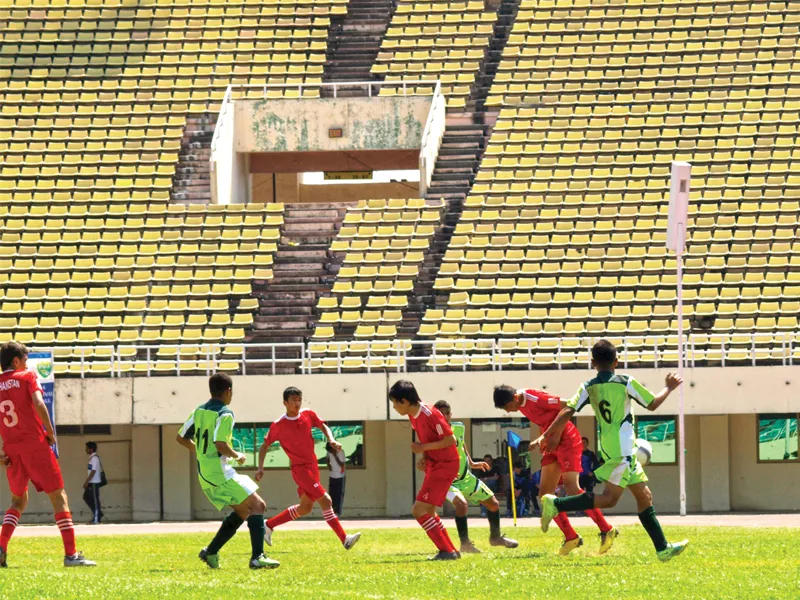 pff given a month to improve state of pitch lights lockers rooms and re paint the chairs in the public stand photo pff file pff given a month to improve state of pitch lights lockers rooms and re paint the chairs in the public stand photo pff file