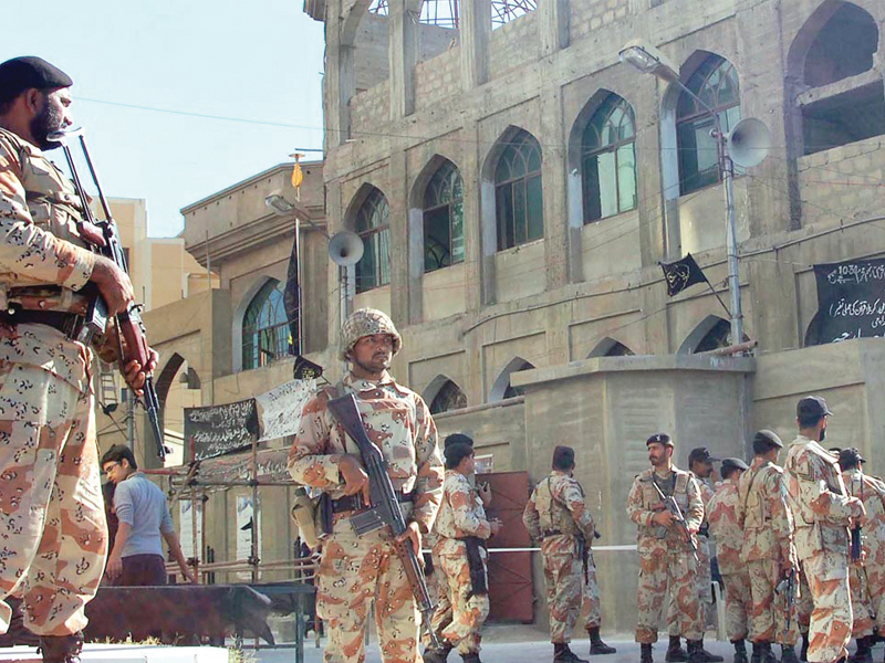 ahead of the sc s proceedings of the karachi law and order case rangers dg submitted a report which stated that no major terrorist attack has taken place during the last three months photo file