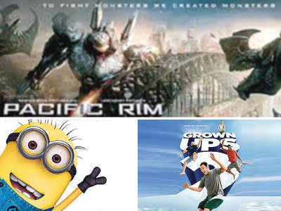 despicable me 2 minions top sandler s grown ups 2 at box office