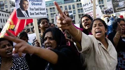 a file photo showing pro tamil tiger demonstrators protest in berlin after the government declared it had crushed tamil tiger rebels photo afp a file photo showing pro tamil tiger demonstrators protest in berlin after the government declared it had crushed tamil tiger rebels photo afp