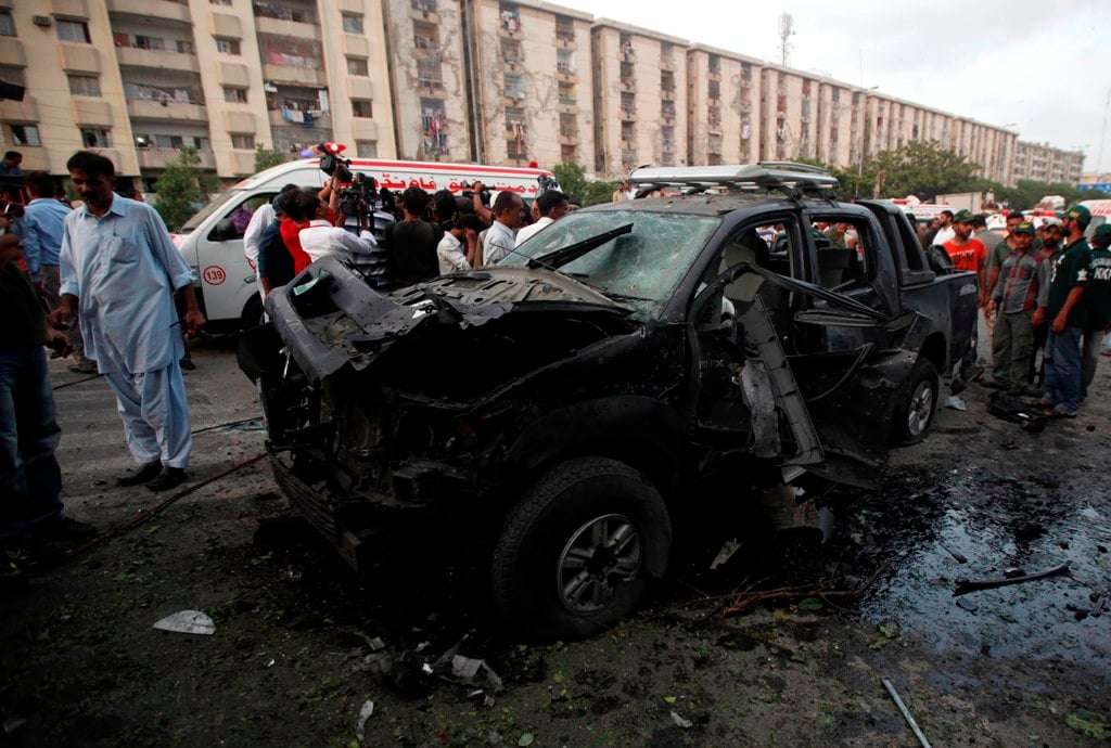 the squad part of matanat ali 039 s entourage destroyed in the blast photo express athar khan