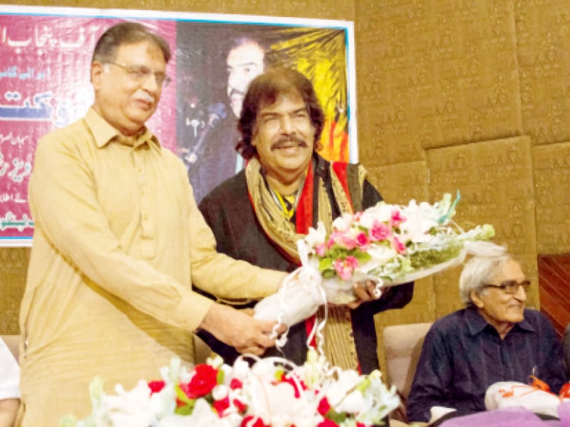 folk singer also awarded rs100 000 by institute of language art and culture