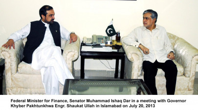 development khyber pakhtunkhwa governor meets with finance minister