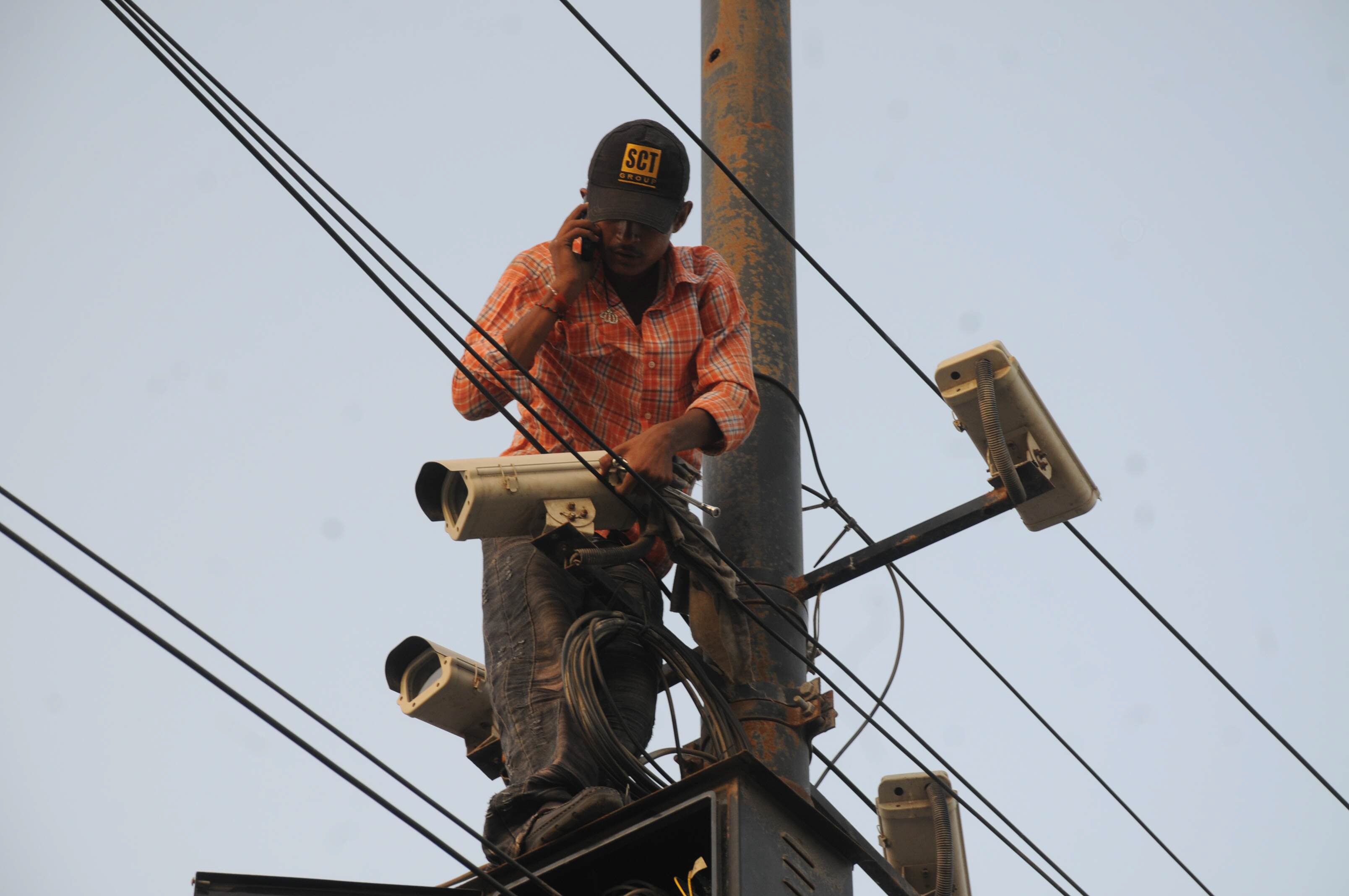 following an attack on justice maqbool baqar the government has also sent over 150 faulty cctv cameras installed at different points especially the one in the red zone for repairs photo file